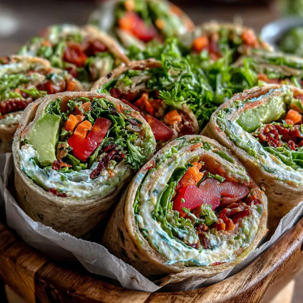 Crunchy Veggie Lunch Roll-Ups