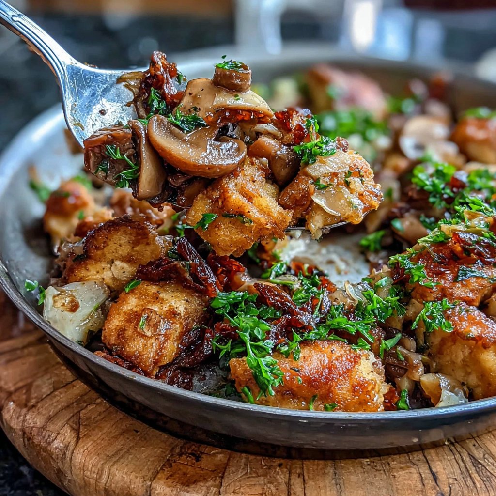 Savory Turkey Mushroom Skillet