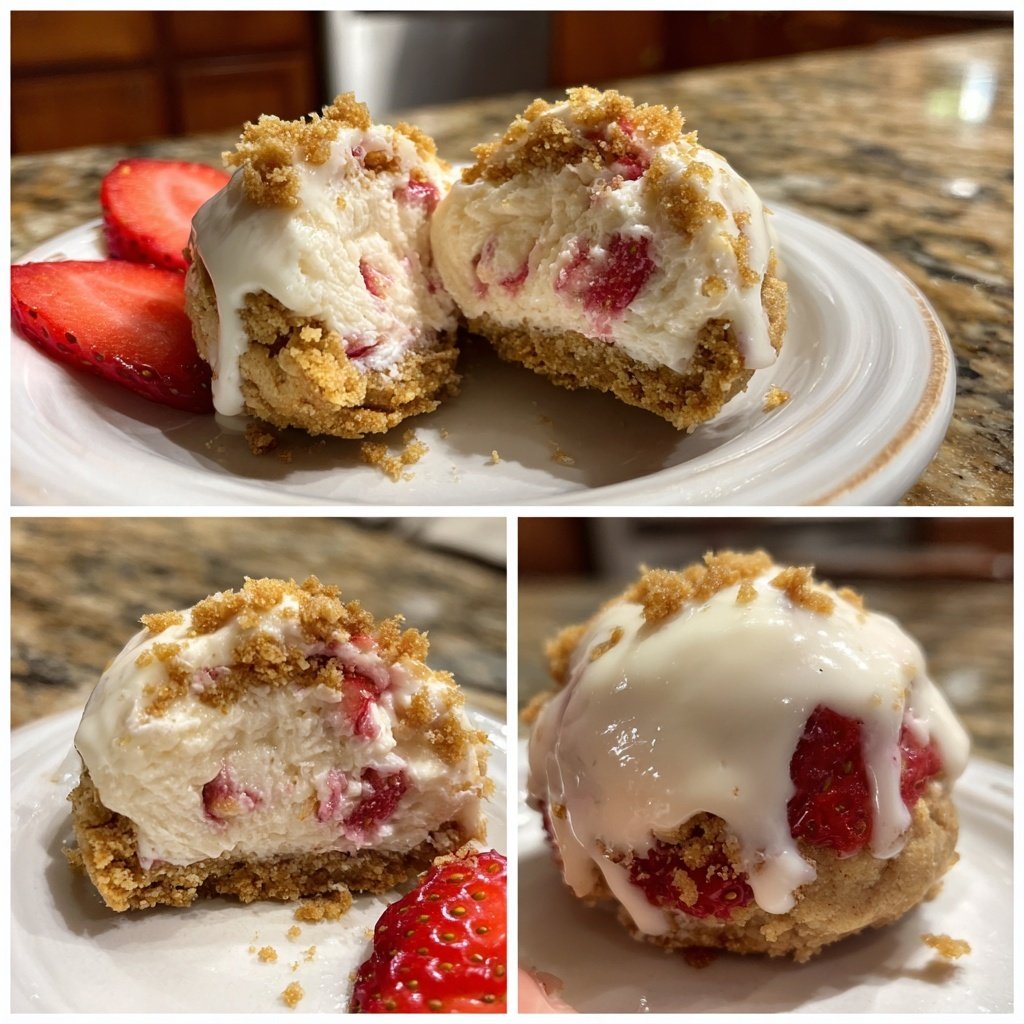 No-Bake Strawberry Cheesecake Cookies