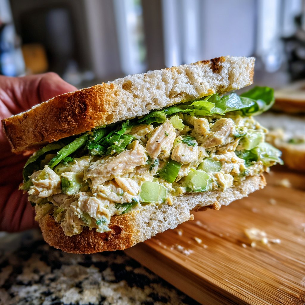 Avocado Chicken Salad Sandwich