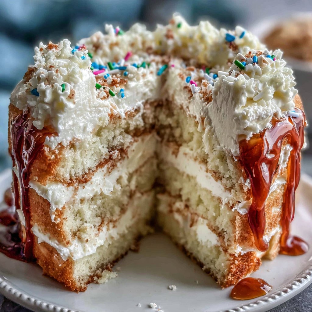 Classic Vanilla Graduation Cake