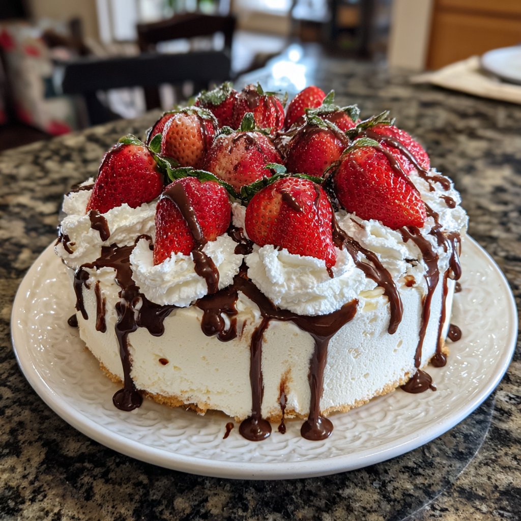 Charming Vanilla Ice Cream Cake