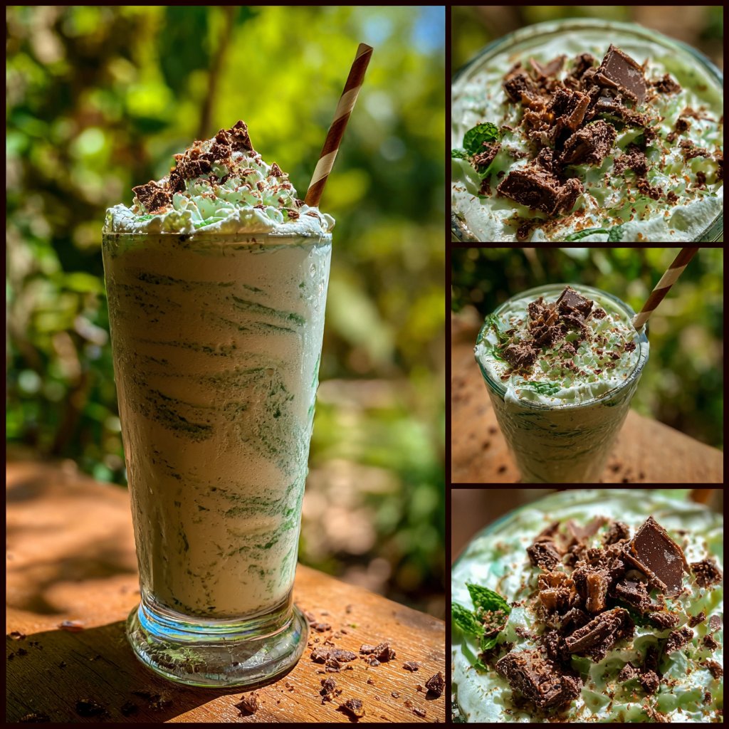 Mint Chocolate Chip Milkshake