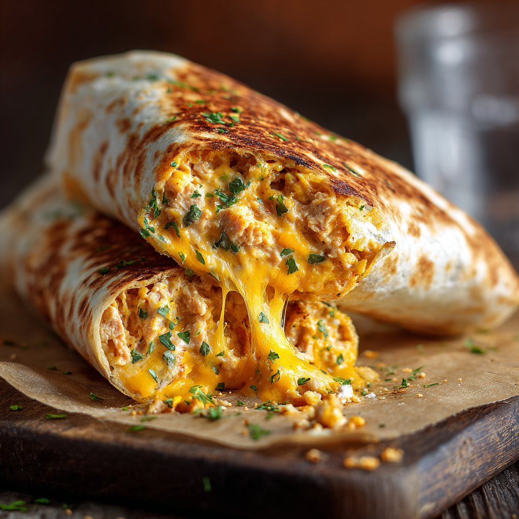 Cheesy Tuna Melt Wrap