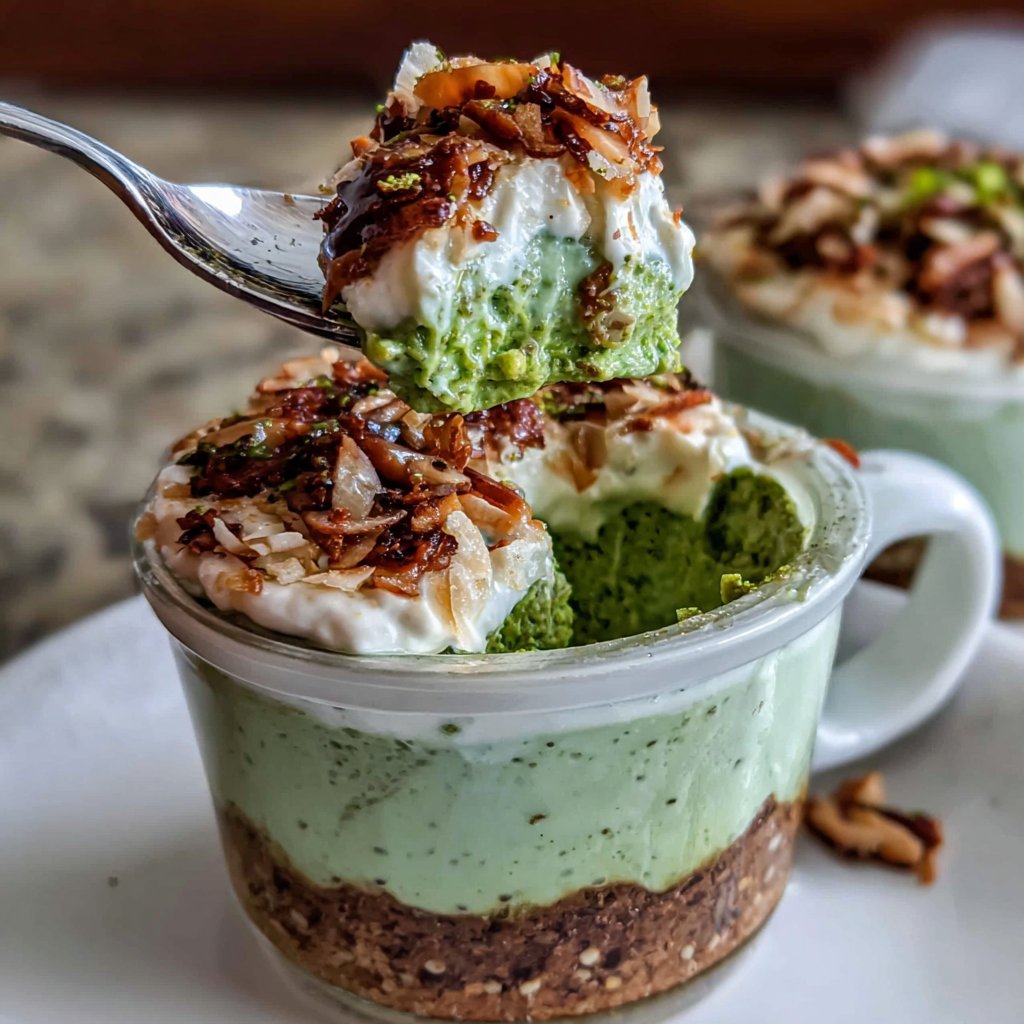 Matcha-Chia Breakfast Puddings