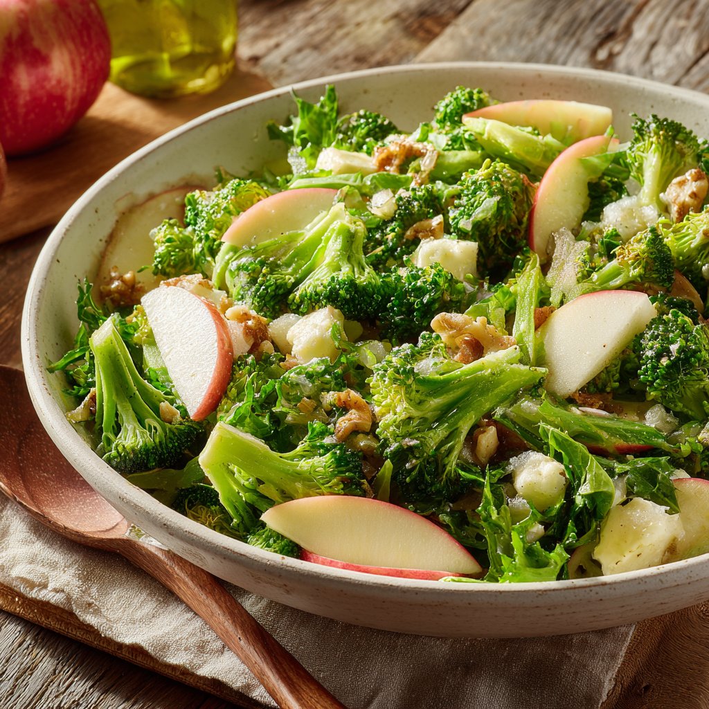 Broccoli Apple Feta Salad