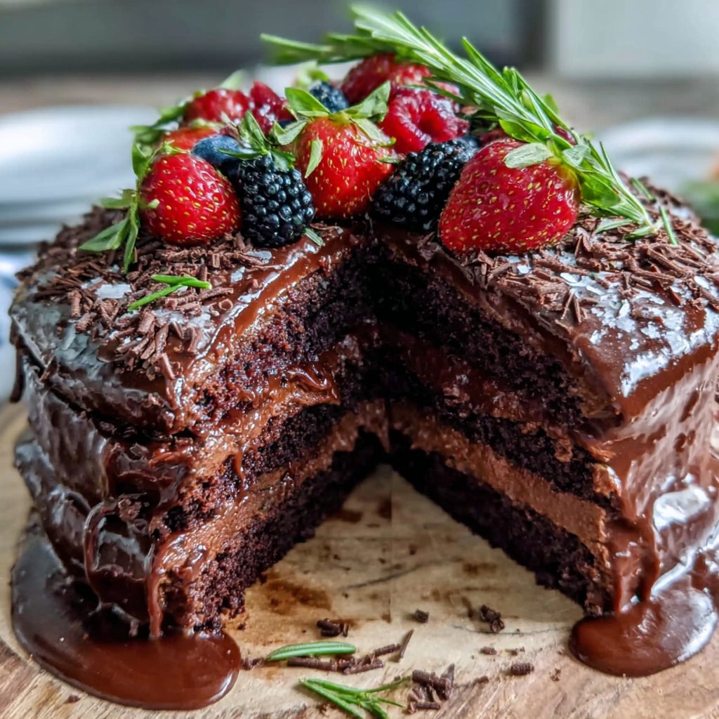 Chocolate Ganache Celebration Cake