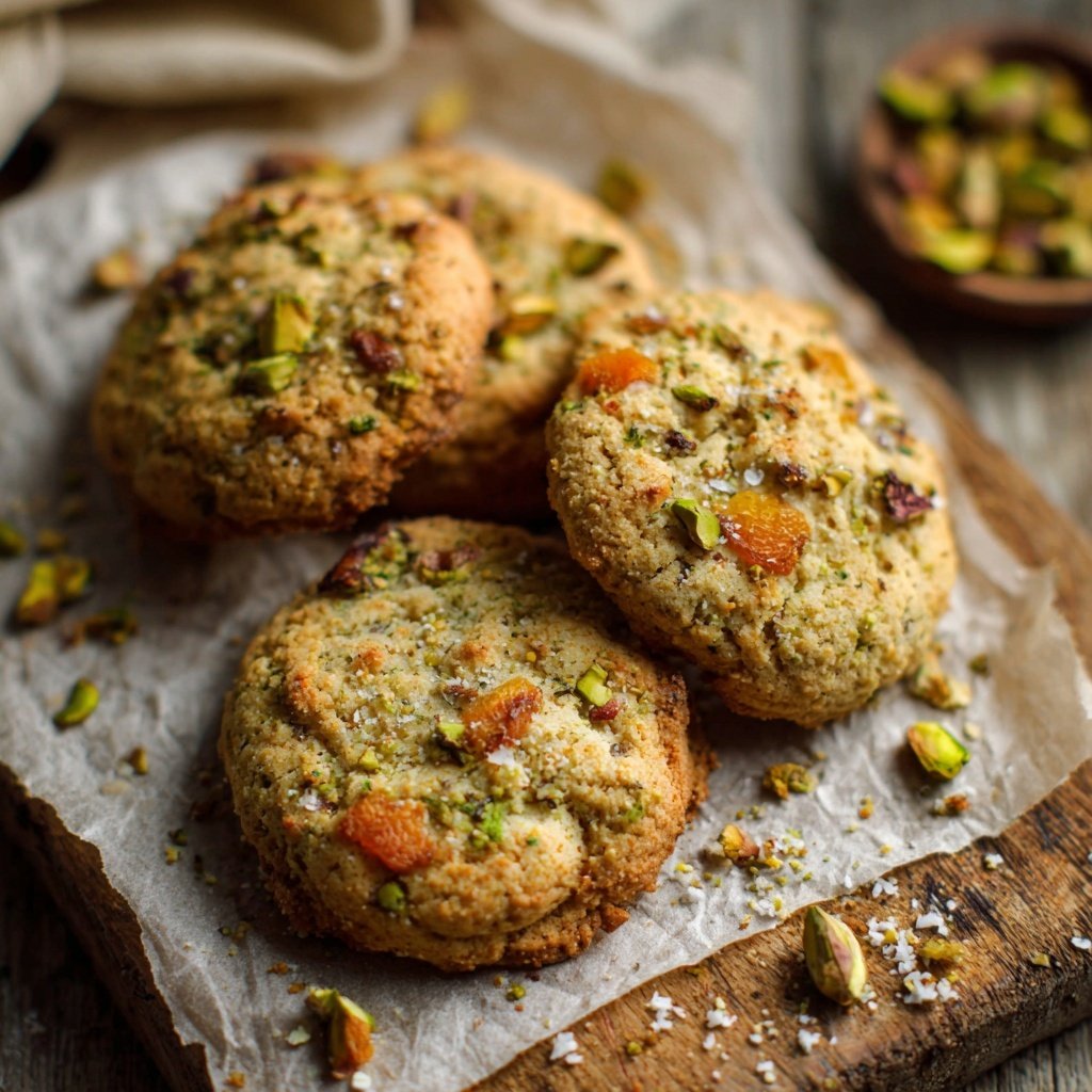 Spring Pistachio and Apricot Cookies