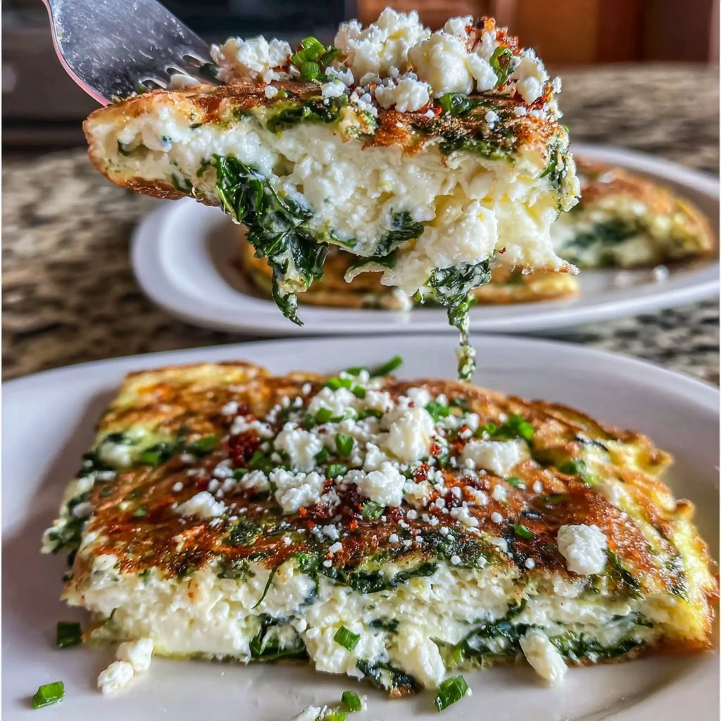 Spinach and Feta Omelet